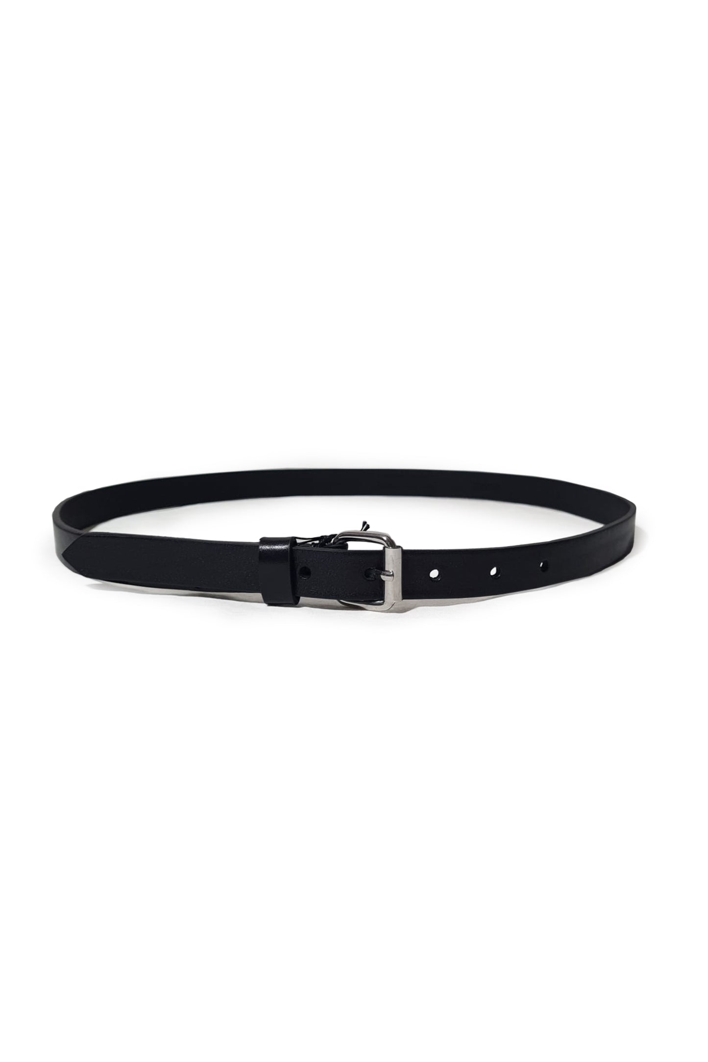 Leather Belt - Thin Black