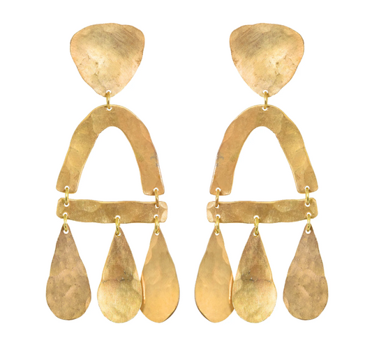 Brass Castara Earrings